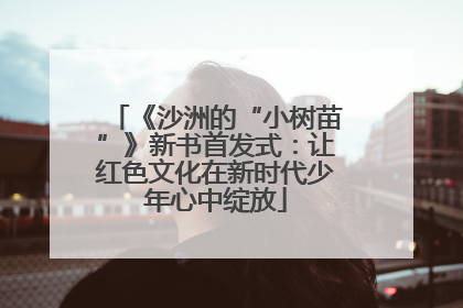 《沙洲的“小树苗”》新书首发式：让红色文化在新时代少年心中绽放