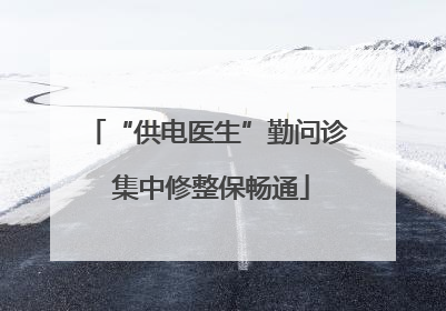 “供电医生”勤问诊 集中修整保畅通