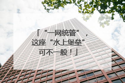 “一网统管”，这座“水上堡垒”可不一般！