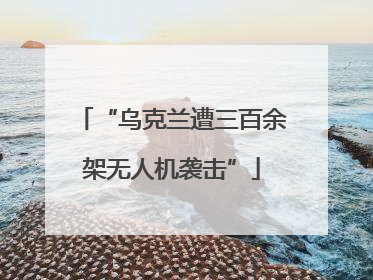 “乌克兰遭三百余架无人机袭击”