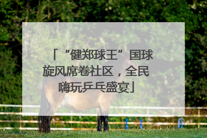 “健郑球王”国球旋风席卷社区，全民嗨玩乒乓盛宴