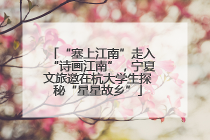 “塞上江南”走入“诗画江南”，宁夏文旅邀在杭大学生探秘“星星故乡”