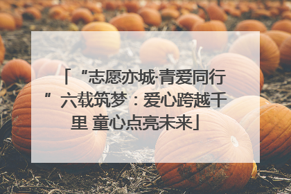 “志愿亦城·青爱同行”六载筑梦：爱心跨越千里 童心点亮未来