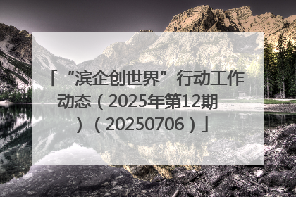“滨企创世界”行动工作动态（2025年第12期）（20250706）
