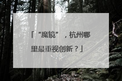 “魔镜”，杭州哪里最重视创新？