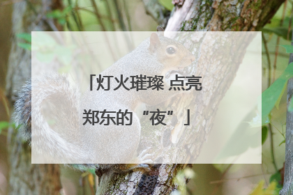 灯火璀璨 点亮郑东的“夜”
