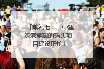 献礼七一，中建筑港承建的码头项目建设正忙