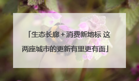 生态长廊＋消费新地标 这两座城市的更新有里更有面