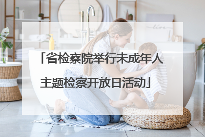 省检察院举行未成年人主题检察开放日活动
