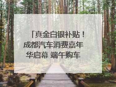真金白银补贴！成都汽车消费嘉年华启幕 端午购车正当时｜网络中国节·端午