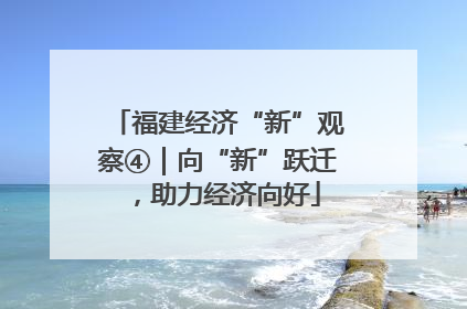 福建经济“新”观察④｜向“新”跃迁，助力经济向好