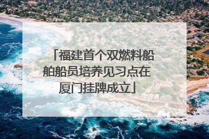 福建首个双燃料船舶船员培养见习点在厦门挂牌成立