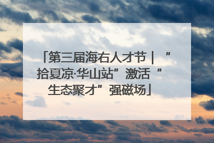 第三届海右人才节｜“拾夏凉·华山站”激活“生态聚才”强磁场