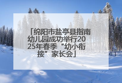 绵阳市盐亭县指南幼儿园成功举行2025年春季“幼小衔接”家长会
