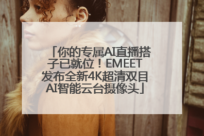 你的专属AI直播搭子已就位！EMEET发布全新4K超清双目AI智能云台摄像头