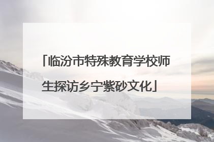 临汾市特殊教育学校师生探访乡宁紫砂文化
