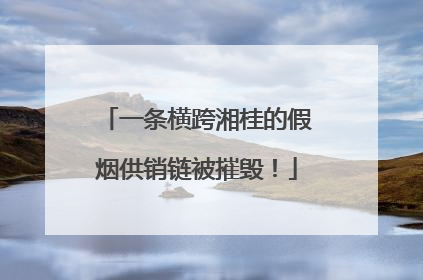 一条横跨湘桂的假烟供销链被摧毁！