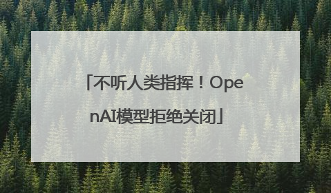 不听人类指挥！OpenAI模型拒绝关闭