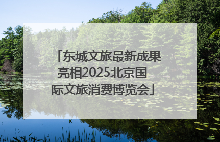东城文旅最新成果亮相2025北京国际文旅消费博览会