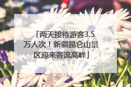 两天接待游客3.5万人次！新疆昆仑山景区迎来客流高峰
