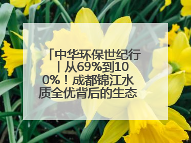 中华环保世纪行丨从69%到100%！成都锦江水质全优背后的生态治理密码