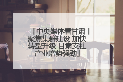 中央媒体看甘肃丨聚焦集群建设 加快转型升级 甘肃支柱产业增势强劲