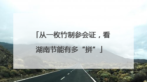 从一枚竹制参会证，看湖南节能有多“拼”