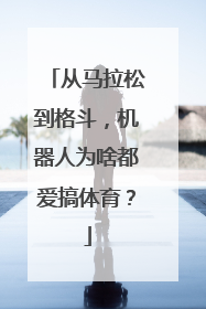 从马拉松到格斗，机器人为啥都爱搞体育？