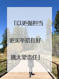 以更强担当更实举措扛好挑大梁责任
