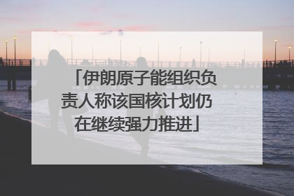 伊朗原子能组织负责人称该国核计划仍在继续强力推进