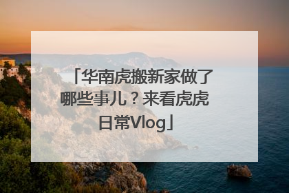 华南虎搬新家做了哪些事儿？来看虎虎日常Vlog