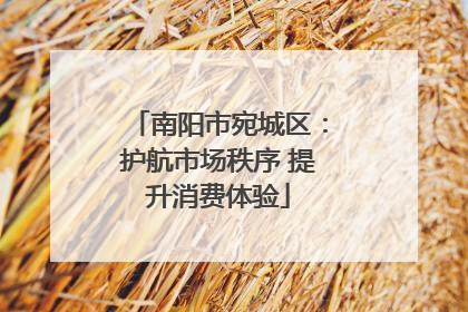 南阳市宛城区：护航市场秩序 提升消费体验