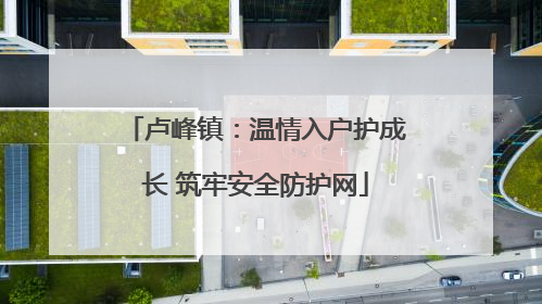 卢峰镇：温情入户护成长 筑牢安全防护网