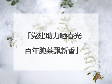 党建助力晒春光 百年腌菜飘新香