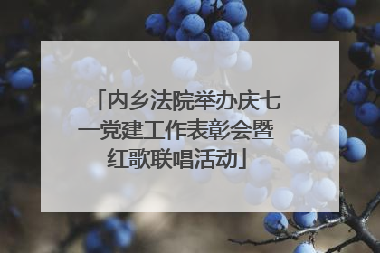 内乡法院举办庆七一党建工作表彰会暨红歌联唱活动
