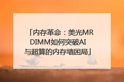 内存革命：美光MRDIMM如何突破AI与超算的内存墙困局