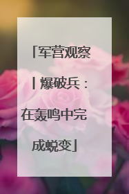军营观察丨爆破兵：在轰鸣中完成蜕变