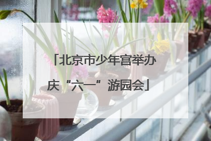 北京市少年宫举办庆“六一”游园会