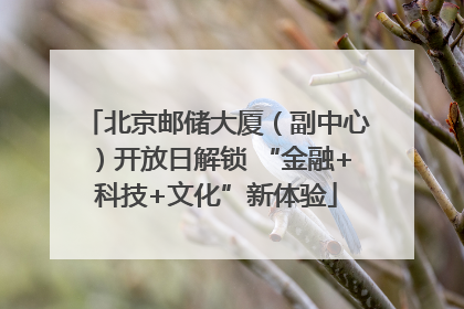 北京邮储大厦（副中心）开放日解锁 “金融+科技+文化”新体验
