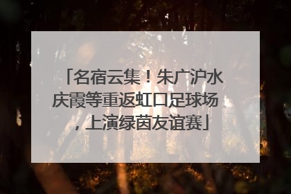 名宿云集！朱广沪水庆霞等重返虹口足球场，上演绿茵友谊赛