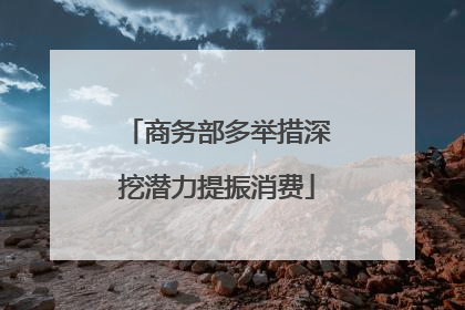 商务部多举措深挖潜力提振消费