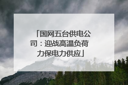 国网五台供电公司：迎战高温负荷 力保电力供应