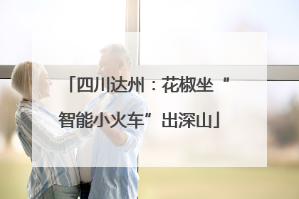 四川达州：花椒坐“智能小火车”出深山