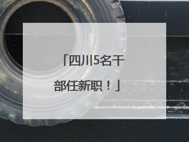 四川5名干部任新职！