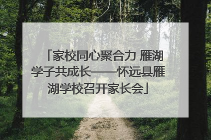 家校同心聚合力 雁湖学子共成长——怀远县雁湖学校召开家长会