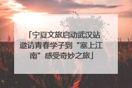 宁夏文旅启动武汉站 邀请青春学子到“塞上江南”感受奇妙之旅