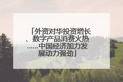 外资对华投资增长、数字产品消费火热……中国经济加力发展动力强劲