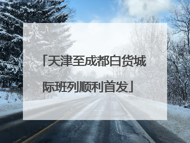 天津至成都白货城际班列顺利首发