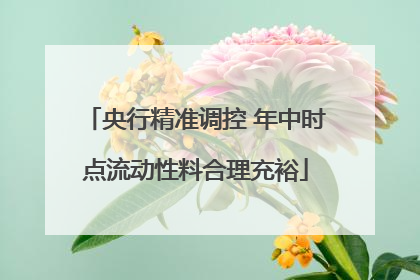 央行精准调控 年中时点流动性料合理充裕