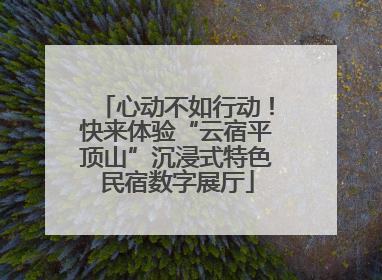 心动不如行动！快来体验“云宿平顶山”沉浸式特色民宿数字展厅
